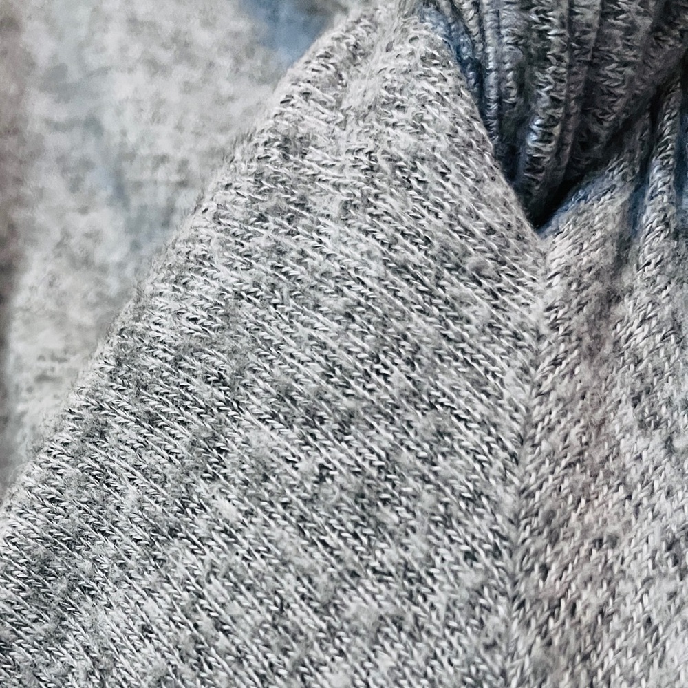 ALTAR’D STATE Gray Twist Front Knit Wide Leg Sleeveless Jumpsuit Size Small 2-4 - Picture 8 of 9